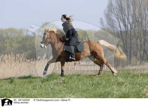 Freizeitreiten / riding woman / AP-02926