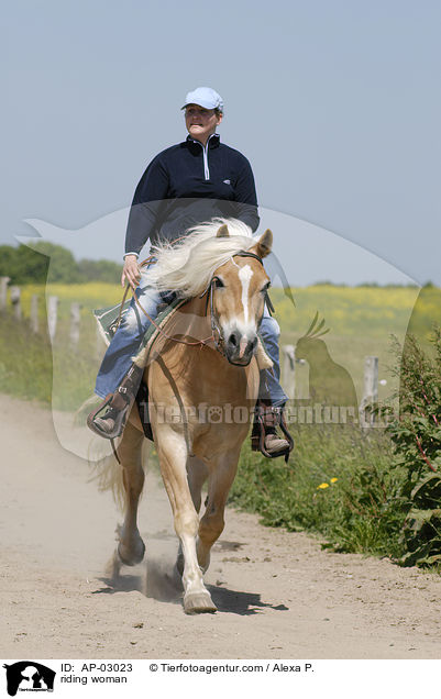 Freizeitreiten / riding woman / AP-03023