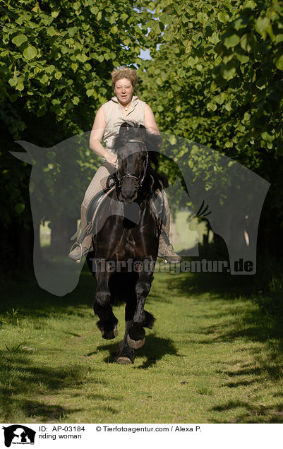 Freizeitreiten / riding woman / AP-03184