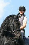 woman with Friesian