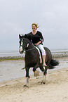 riding through mudflat