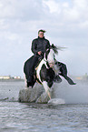 riding through mudflat
