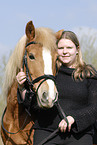 woman with Haflinger