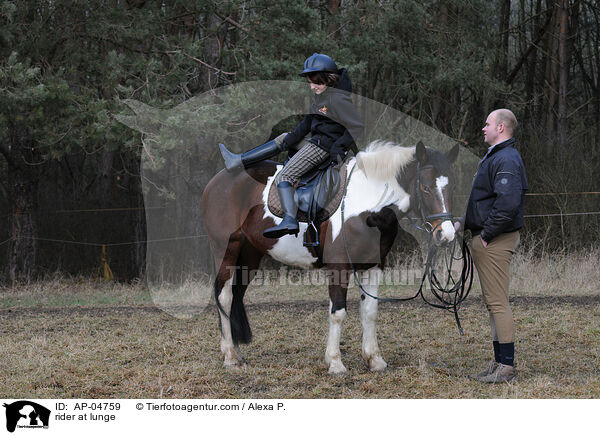 Reiter an der Longe / rider at lunge / AP-04759