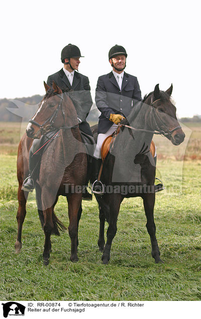 Reiter auf der Fuchsjagd / fox hunting / RR-00874