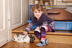 girl with bunny