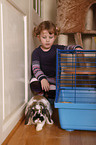 girl with bunny