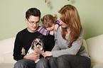 family with bunny