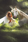 woman with Unicorn