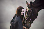 woman with warhorse