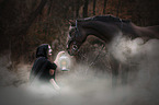 woman with warhorse