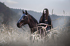 woman with warhorse