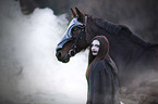 woman with warhorse