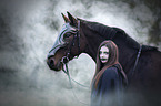 woman with warhorse