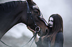woman with warhorse