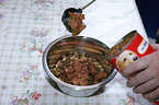 mixing food